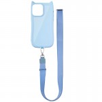 Чохол TPU GETMAN Cat with straps для Apple iPhone 12 Pro Max (6.7") Blue