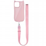 Чехол TPU GETMAN Cat with straps для Apple iPhone 14 Pro (6.1") Розовый