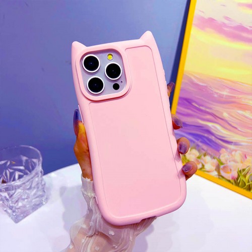 Чехол TPU GETMAN Cat with straps для Apple iPhone 14 Pro (6.1") Розовый