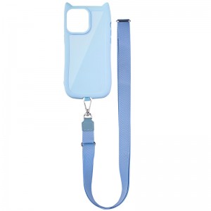 Чохол TPU GETMAN Cat with straps для Apple iPhone 14 Pro Max (6.7") Blue