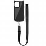 Чехол TPU GETMAN Cat with straps для Apple iPhone 15 Pro (6.1") Черный