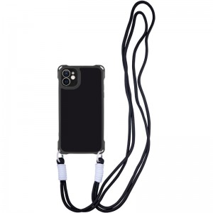 Чохол TPU CrossBody with straps для Apple iPhone 12 (6.1") Black