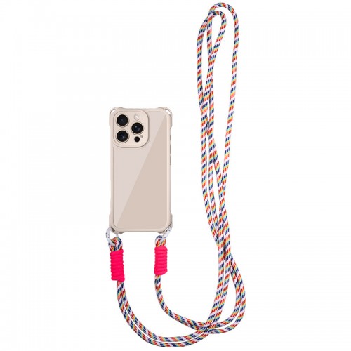 Чохол TPU CrossBody with straps для Apple iPhone 13 Pro (6.1") Antique White