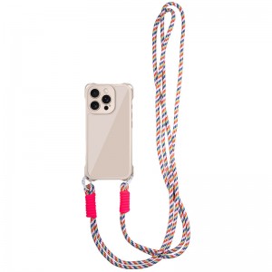 Чохол TPU CrossBody with straps для Apple iPhone 14 Pro (6.1") Antique White