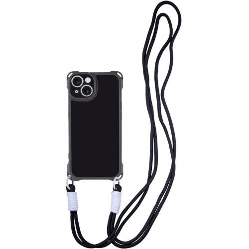 Чохол TPU CrossBody with straps для Apple iPhone 15 (6.1") Black