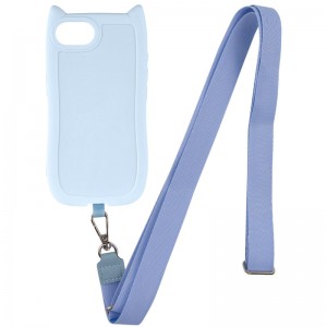 Чохол TPU GETMAN Cat with straps для Apple iPhone 16e (6.1") Blue
