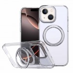 Чехол TPU+PC Empire с MagSafe и кольцом для Apple iPhone 13 / 14 (6.1") Прозрачный