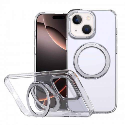 Чохол TPU+PC Empire with MagSafe and Ring для Apple iPhone 15 (6.1") Clear