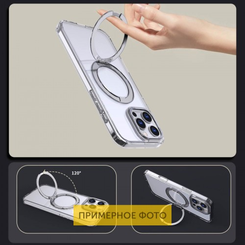 Чохол TPU+PC Empire with MagSafe and Ring для Apple iPhone 16e (6.1") Clear