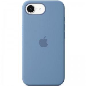 Чохол Silicone case (AAA) with Magsafe для Apple iPhone 16e (6.1") Winter Blue