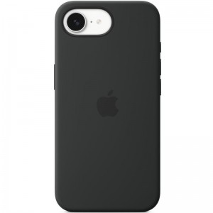Чохол Silicone case (AAA) with Magsafe для Apple iPhone 16e (6.1") Black