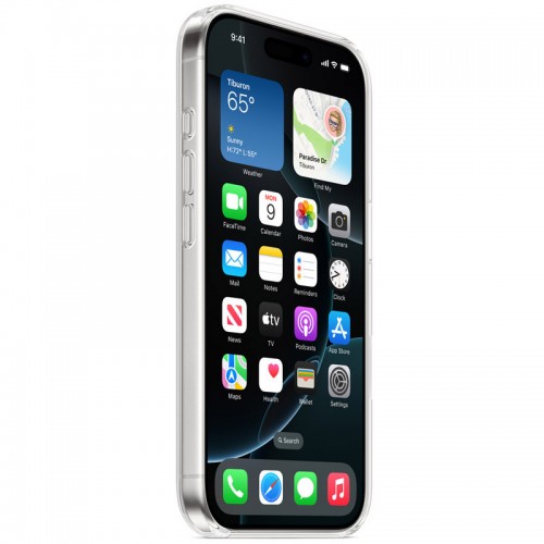 Чехол Clear Case (AAA) с MagSafe и анимацией для Apple iPhone 16 Pro Max (6,9") Clear