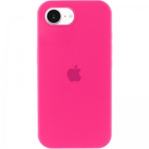 Чохол Silicone Case Full Protective (AA) для Apple iPhone 16e (6.1") Рожевий / Barbie pink