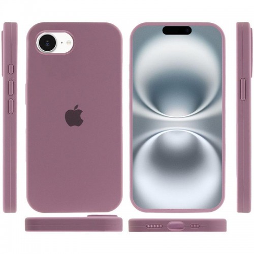 Чехол Silicone Case Full Protective (AA) для Apple iPhone 16e (6.1") Лиловый / Lilac Pride
