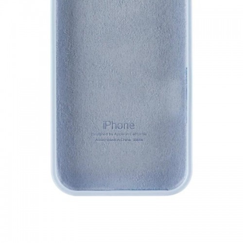 Чехол Silicone Case Full Protective (AA) для Apple iPhone 16e (6.1") Голубой / Sweet Blue