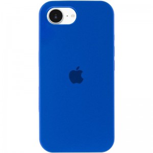 Чехол Silicone Case Full Protective (AA) для Apple iPhone 16e (6.1") Синий / Capri Blue