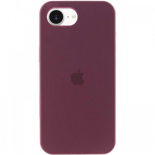 Чехол Silicone Case Full Protective (AA) для Apple iPhone 16e (6.1") Бордовый / Plum