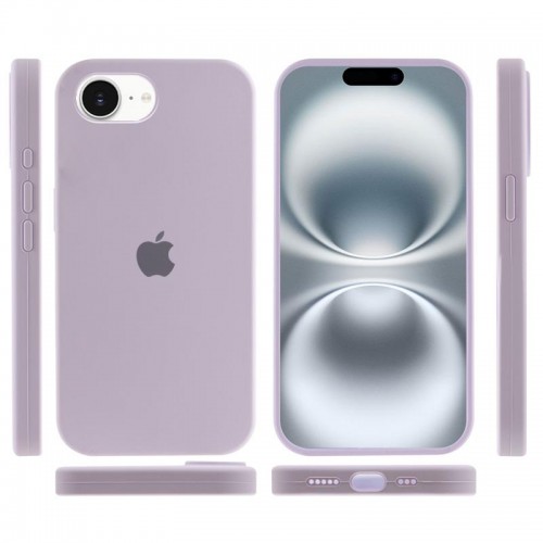 Чехол Silicone Case Full Protective (AA) для Apple iPhone 16e (6.1") Сиреневый / Lilac