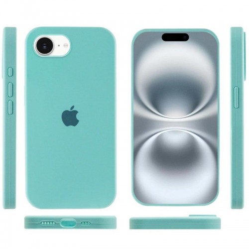 Чехол Silicone Case Full Protective (AA) для Apple iPhone 16e (6.1") Бирюзовый / Marine Green