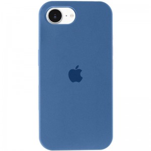 Чехол Silicone Case Full Protective (AA) для Apple iPhone 16e (6.1") Синий / Blue Jay