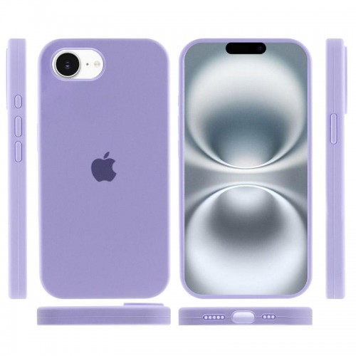 Чехол Silicone Case Full Protective (AA) для Apple iPhone 16e (6.1") Сиреневый / Dasheen