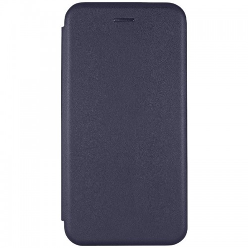 Кожаный чехол-книжка Classy для Apple iPhone 12 Pro / 12 (6.1") Тёмно-синий