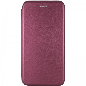 Шкіряний чохол-книжка Classy для Apple iPhone 13 / 14 (6.1") Бордовий