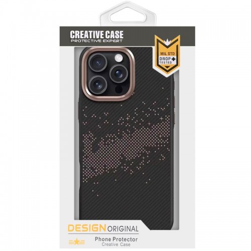 TPU чохол Monzo (MagFit) для Apple iPhone 16 Pro (6.3") Titanium gold