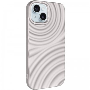 Чохол TPU MonoWave для Apple iPhone 15 (6.1") Light Gray
