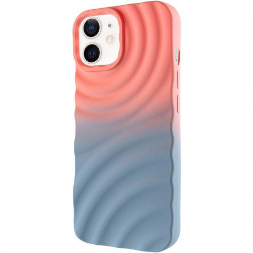 Чехол TPU ColorWave для Apple iPhone 12 Pro / 12 (6.1") Персиковый / Небесный