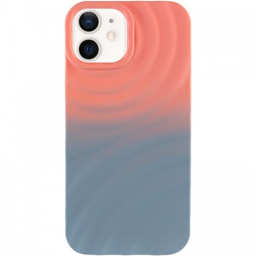 Чехол TPU ColorWave для Apple iPhone 12 Pro / 12 (6.1") Персиковый / Небесный
