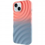 Чехол TPU ColorWave для Apple iPhone 13 / 14 (6.1") Персиковый / Небесный