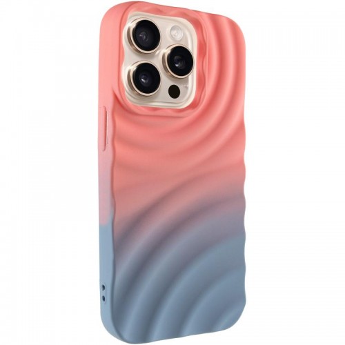 Чехол TPU ColorWave для Apple iPhone 14 Pro (6.1") Персиковый / Небесный