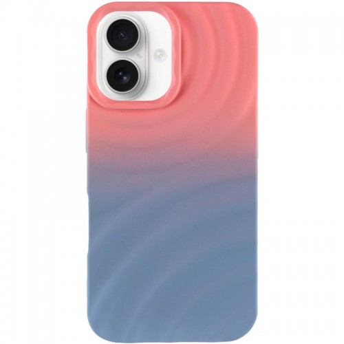 Чехол TPU ColorWave для Apple iPhone 16 (6.1") Персиковый / Небесный