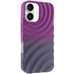Чехол TPU ColorWave для Apple iPhone 16 (6.1") Фиолетовый / Серый