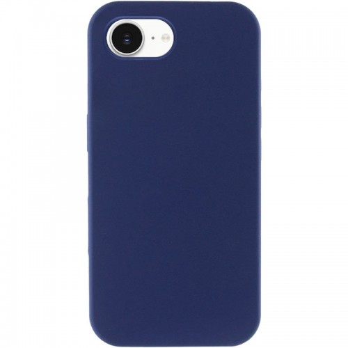 Чехол Silicone Case Full Protective (AA) NO LOGO для Apple iPhone 16e (6.1") Синий / Deep navy