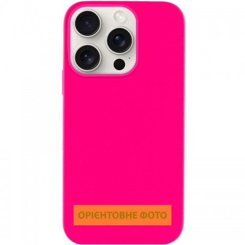 Чохол Silicone Case Full Protective (AA) NO LOGO для Apple iPhone 16e (6.1") Рожевий / Barbie pink