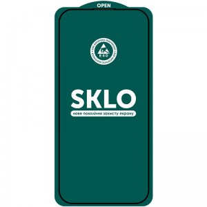 Защитное стекло SKLO 5D (тех.упак) для Apple iPhone 17 Air (6.5") Черный