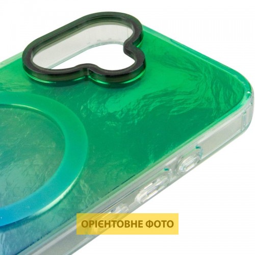 Чохол TPU Shiny Mountain (MagFit) для Apple iPhone 17 (6.3") Green / Blue