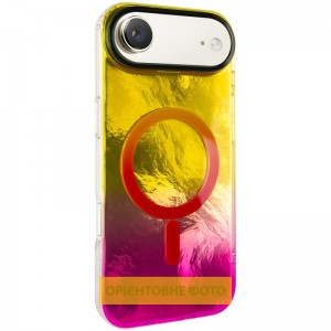 Чохол TPU Shiny Mountain (MagFit) для Apple iPhone 17 Air (6.5") Yellow / Pink