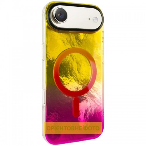 Чохол TPU Shiny Mountain (MagFit) для Apple iPhone 17 Air (6.5") Yellow / Pink