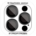 Захисне скло Metal Classic на камеру (у упак.) для Apple iPhone 17 Pro (6.3") / 17 Pro Max (6.9") Чорний / Black