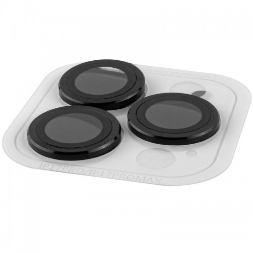 Захисне скло Metal Classic на камеру (у упак.) для Apple iPhone 17 Pro (6.3") / 17 Pro Max (6.9") Чорний / Black