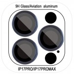 Захисне скло Metal Classic на камеру (у упак.) для Apple iPhone 17 Pro (6.3") / 17 Pro Max (6.9") Синій / Dark Blue