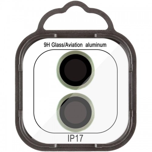 Захисне скло Metal Classic на камеру (у упак.) для Apple iPhone 17 (6.3") Салатовий / Light Green