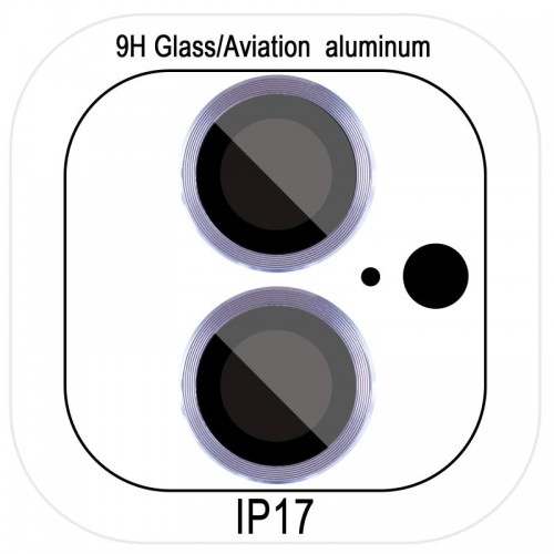 Захисне скло Metal Classic на камеру (у упак.) для Apple iPhone 17 (6.3") Блакитний / Light Blue