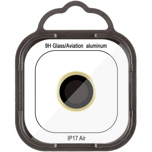 Захисне скло Metal Classic на камеру (у упак.) для Apple iPhone 17 Air (6.5") Золотий / Light Gold