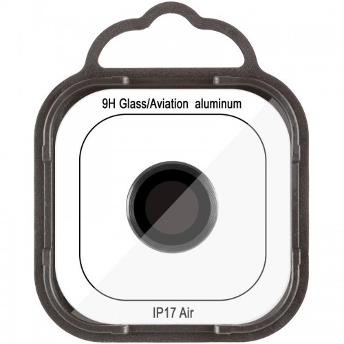 Захисне скло Metal Classic на камеру (у упак.) для Apple iPhone 17 Air (6.5") Чорний / Black
