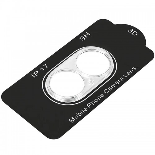 Захисне скло на камеру Full Block (тех.пак) для Apple iPhone 17 (6.3") Прозорий