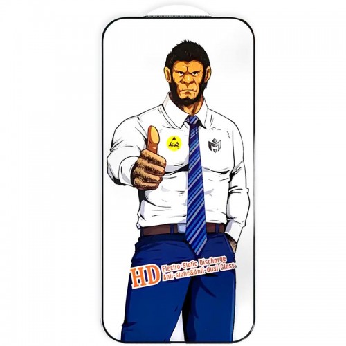 Защитное стекло 5D Anti-static Pro (тех.пак) для Apple iPhone 17 Pro (6.3") Черный